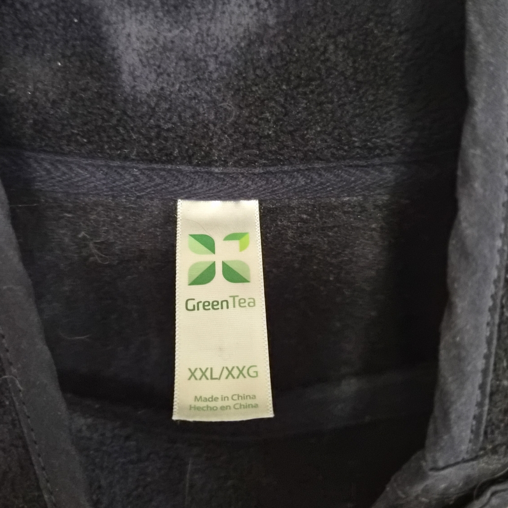 EUC Green Tea Black/Deep Gray Tie-Dye Snap Neck Fleece Pullover – XXL - Picture 2 of 5